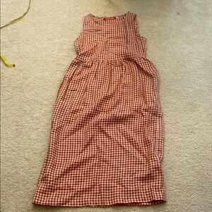 Pyne and smith checked elegant long dress